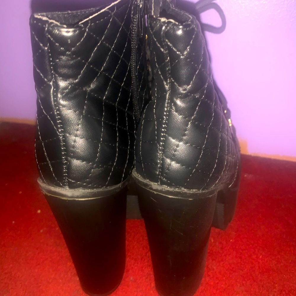 Platform boots 5 1/2 heel 2 inch platform. Size 9